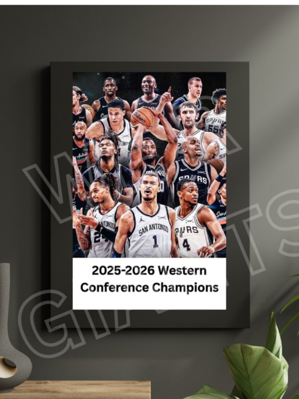 SPURS Western Conference Champions 11x17